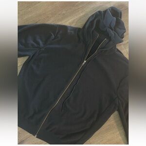 REFECTORY LONDON Sweater Jacket Mens XXL Dark‎ Gray Hoodie 100% Cotton Full Zip